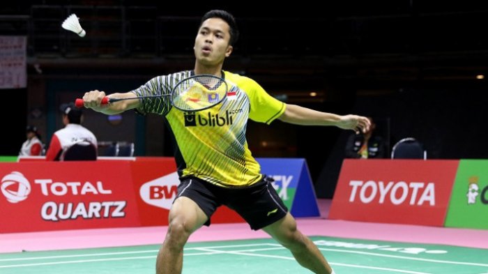 Hasil Piala Thomas 2018 - Wakil Indonesia Anthony Ginting Kalah dari China
