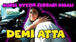 Aurel Hermansyah Setir Mobil Ferrari, Sopiri Suami dalam Momen Honeymoon di Bali