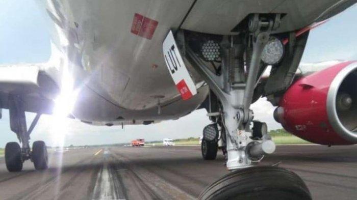 Kecelakaan Pesawat Batik Air di Jambi, Viral Foto Pesawat Pecah Ban