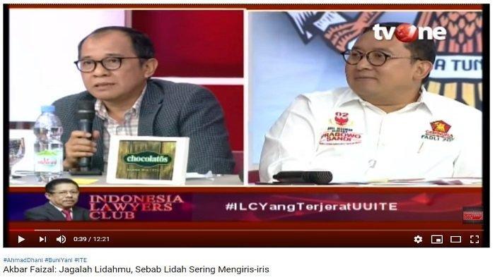 Fadli Zon Dikecewakan Karni Ilyas di ILC TV One lalu Ditertawakan Akbar Faizal, Tak Terima