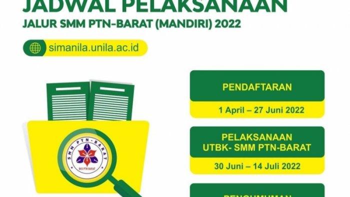 Jadwal Pengganti Tes UTBK SMMPTN-Barat 2022 di Unila Belum Ada Kepastian