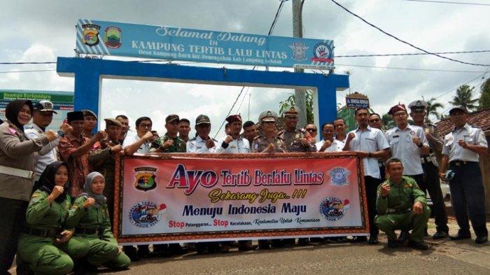 Tim Polda Beri Penilaian Kampung Tertib Lalu Lintas Polres Lamsel, Kapolres Optimistis Raih Prestasi