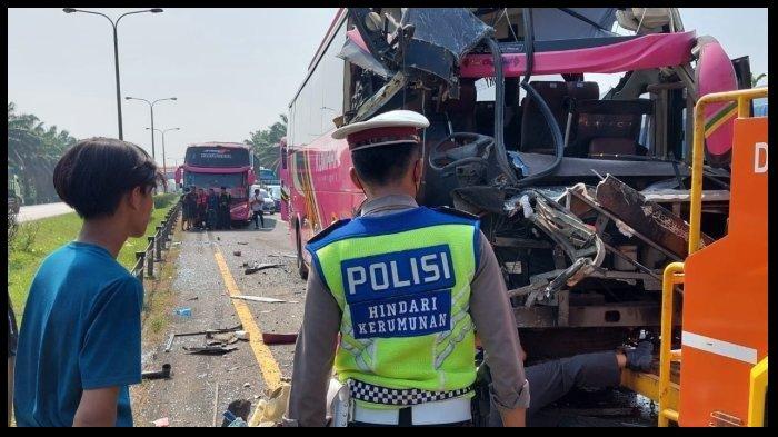 Kecelakaan Maut di Tol Tangerang-Merak, 4 Bus Tabrakan Beruntun, 1 Orang Meninggal