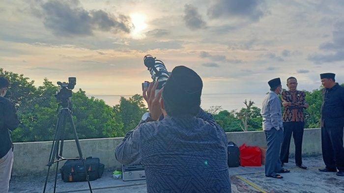 Pantauan Kemenag Lampung di Bukti Canti, Posisi Hilal Belum Terlihat