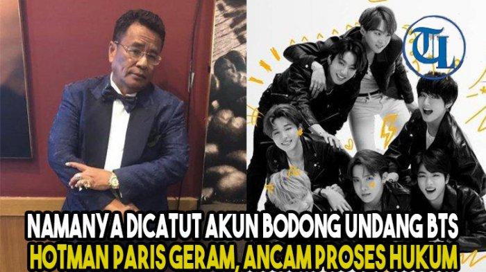 Namanya Dicatut Akun Bodong Undang BTS dan EXO, Hotman Paris Ancam Proses Hukum
