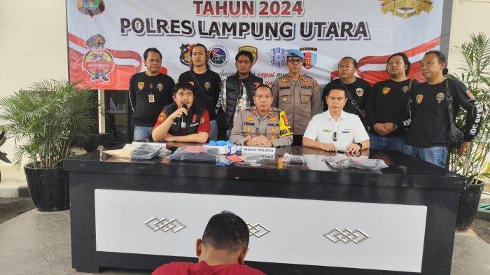 Polres Lampung Utara Polda Lampung Amankan Pelaku Pembakaran Gudang ATK Kantor Pajak Kotabumi