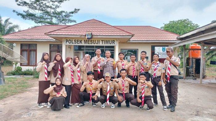 Jajaran Polres Mesuji Polda Lampung Sampaikan Pesan Kamtibmas untuk Anak Pramuka