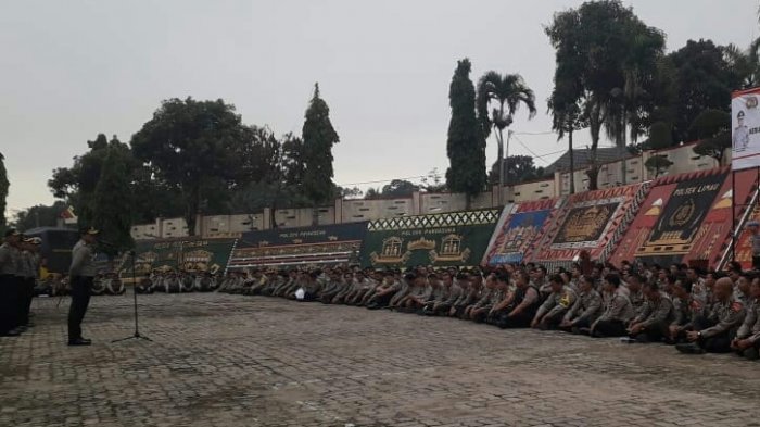 Polres Terjunkan 508 Personel Jaga TPS di Tanggamus dan Pringsewu