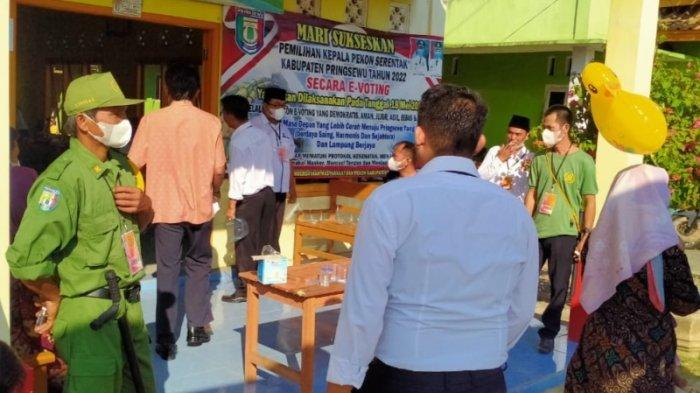 Perdana di Indonesia, 19 Pekon di Pringsewu Lampung Gelar Pilkakon e-Voting
