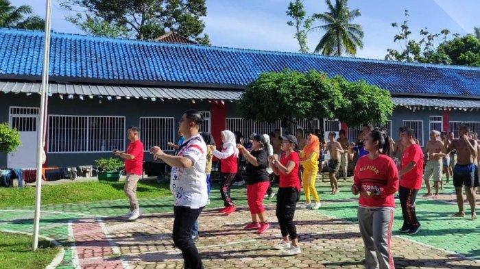 Rutan Kelas IIB Sukadana Lampung Timur Gelar Pertandingan Futsal Bersama Warga Binaan