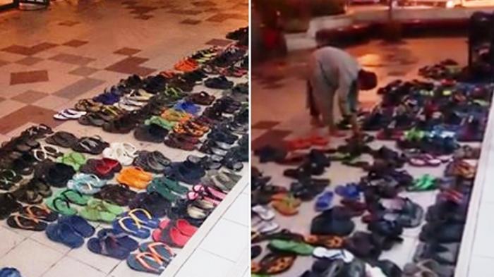 Bikin Decak Kagum Saja Kelakuan Lelaki Sederhana Yang Lepas Sandal di Tempat Tak Biasa Ini