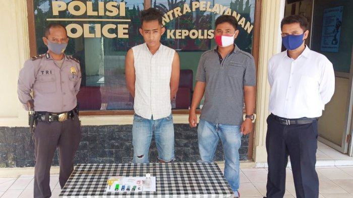 Simpan Narkoba di Dasbor Mobil, Pria asal OKI Ditangkap Polsek Banjar Agung