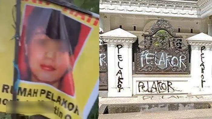 Viral Foto-foto Wanita Disebut Pelakor Ditempel di Pinggir Jalan: Hati-hati Rumah Pelakor