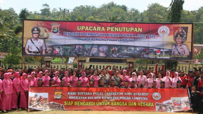 Kapolda Lampung Irjen Purwadi Arianto Lantik 184 Siswa SPN Kemiling, Terbaik Umum dari Polres Lambar