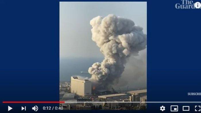 Video Detik-detik Ledakan Besar Terjadi di Beirut, Puluhan Orang Tewas, Ibukota Lebanon Hancur