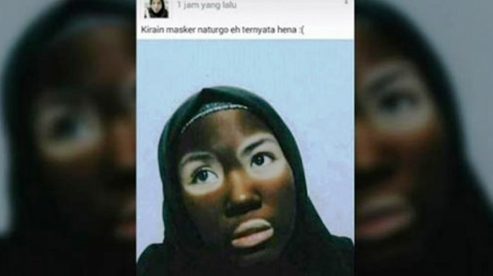 Ingin Penampilan Cantik dengan Masker, Wajah Gadis Ini Malah Cokelat Kehitam-hitaman