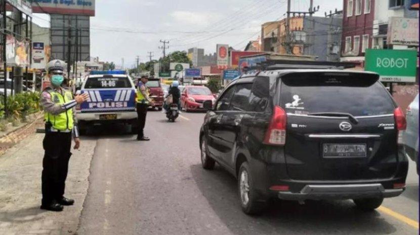 Polres Pringsewu Patroli di Lokasi Rawan Kemacetan dan Pelanggaran