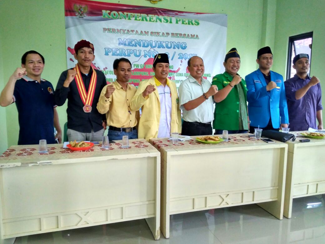 10 Ormas Lintas Agama Lampung Dukung  Perppu No 2/2017