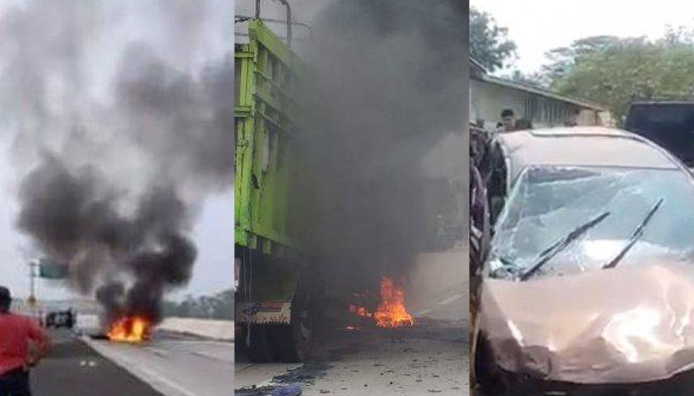 3 Kecelakaan Mobil di Lampung dalam Sehari, 4 Orang Tewas Terbakar, 1 Orang Tewas Tertabrak Kereta