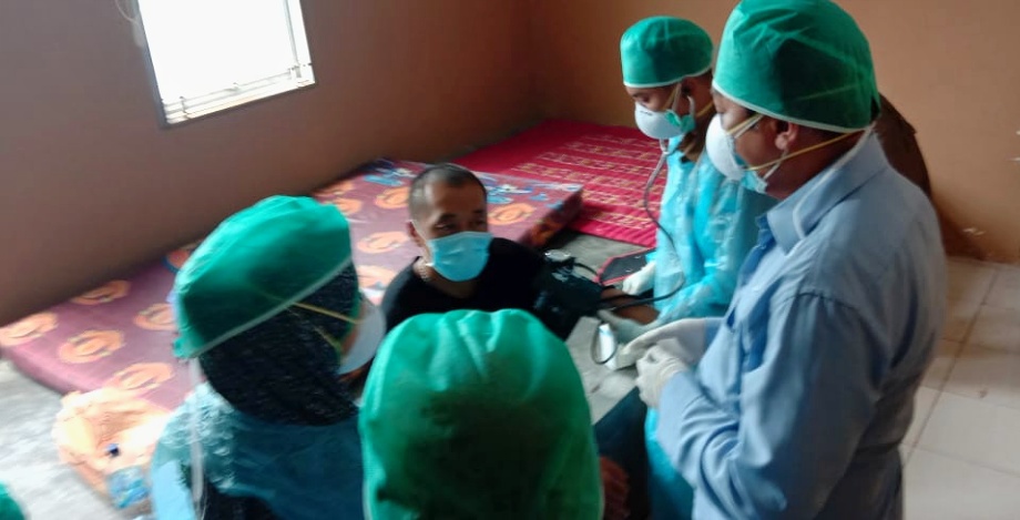 3 WNA China Dicek Kesehatan oleh Kantor Imigrasi dan Diskes Lamsel Guna Cegah Masuknya Virus Corona