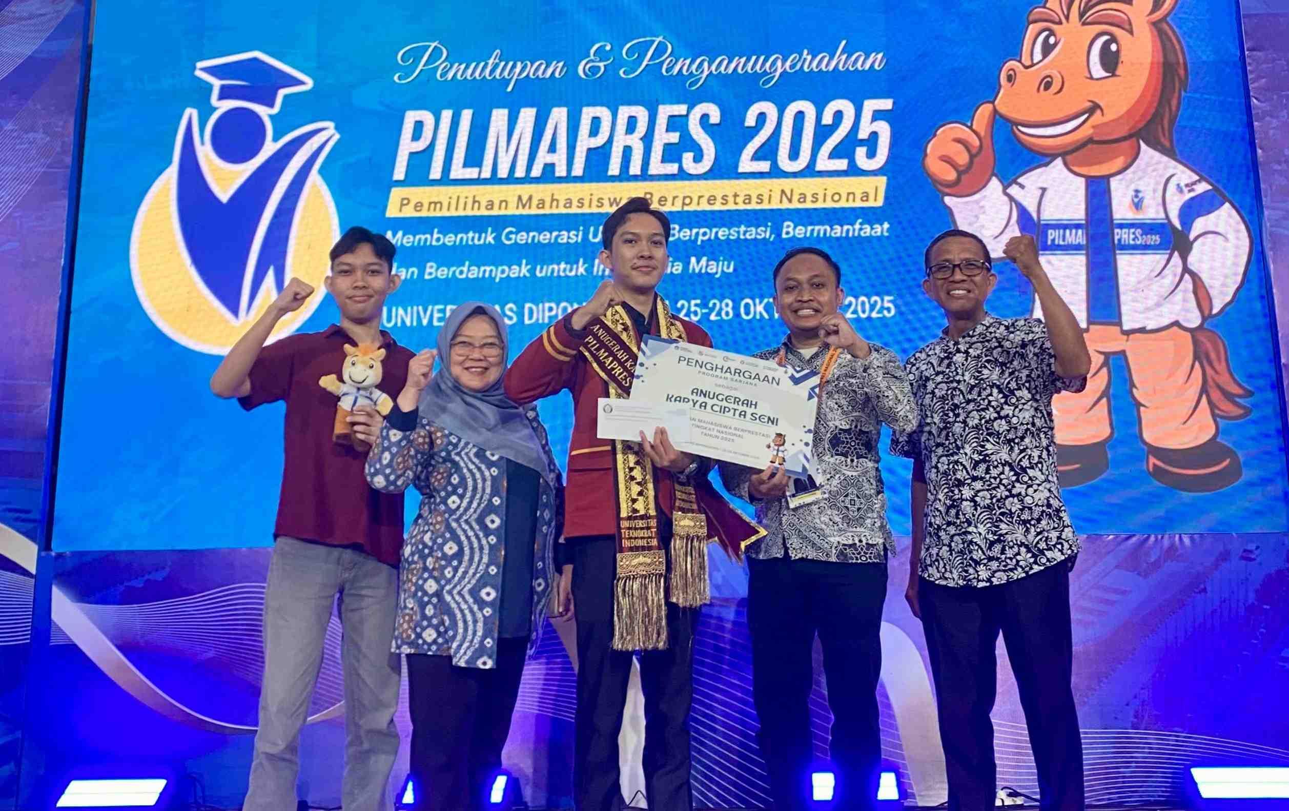 Mahasiswa Teknokrat Vahry Lilam Sabet Anugerah Cipta Seni Pilmapres 2025