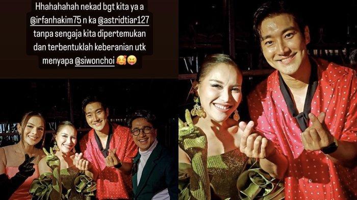 Girangnya Ayu Ting Ting Foto Bareng Choi Siwon saat Tak Sengaja Bertemu