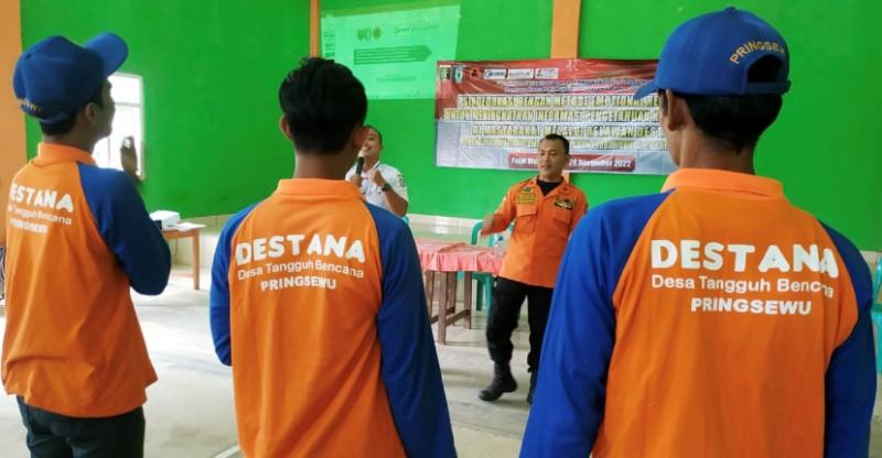 BPBD Pringsewu Lampung Latih 25 Relawan Desa Tangguh Bencana Fajarmulia, Pagelaran Utara