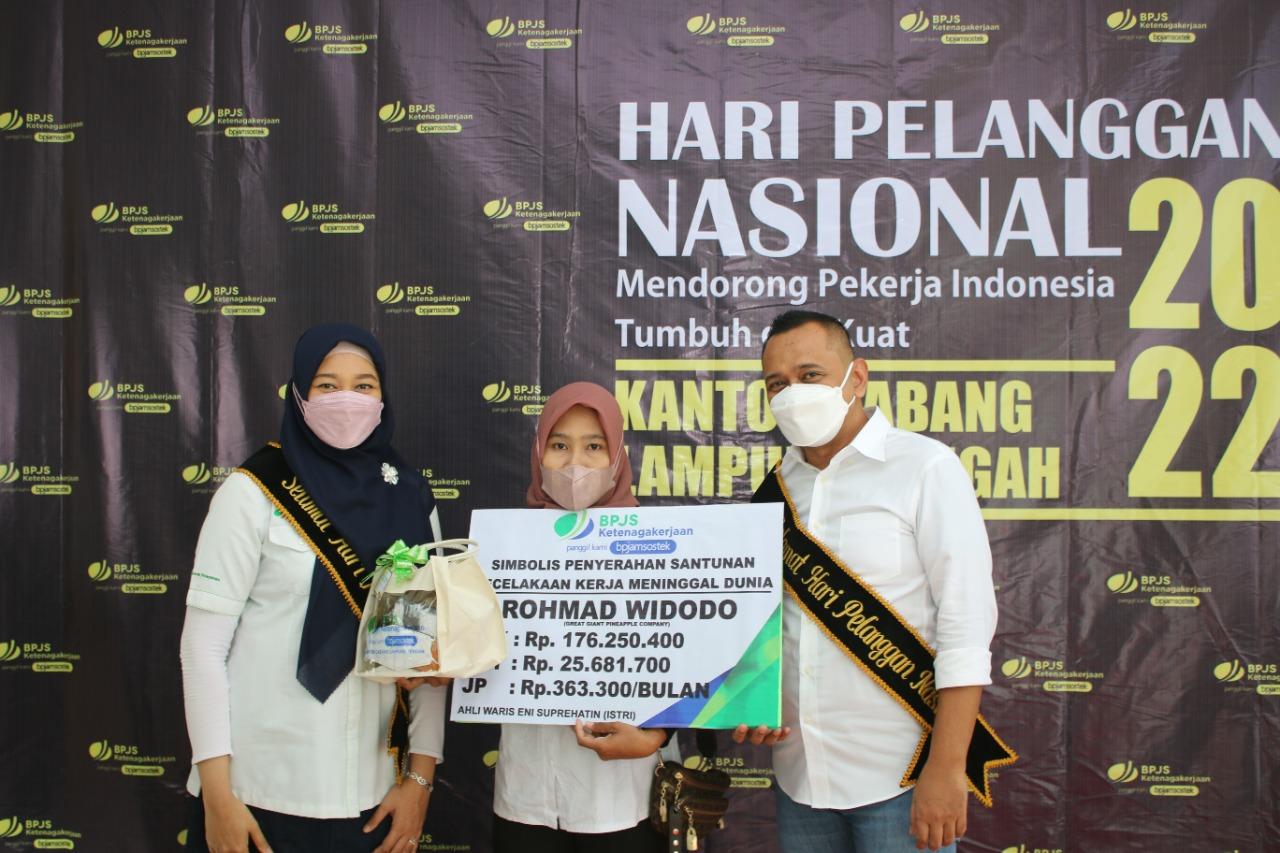 Rayakan Harpelnas, BPJamsostek Lampung Tengah Dorong Pekerja Indonesia Tumbuh dan Kuat