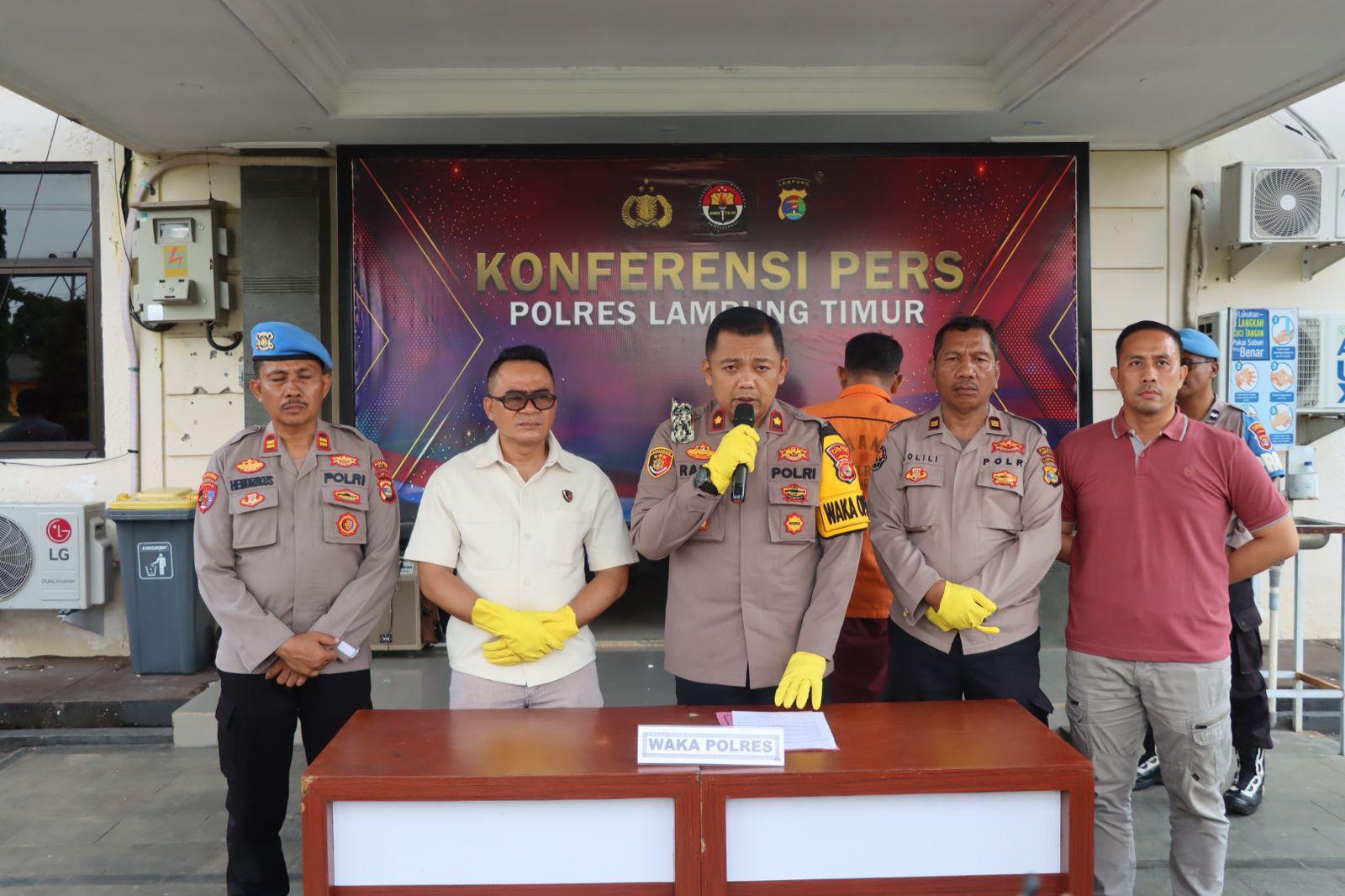 Jajaran Polda Lampung: Bang Jago Lampung Timur adalah Pecandu Sabu