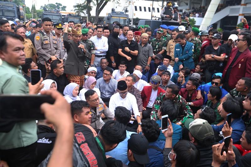 Demo di Lampung Berlangsung Damai, Pelajar SMA Acungi Jempol