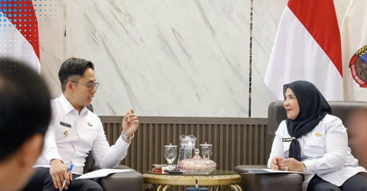 Wali Kota Bandar Lampung Bertemu Bupati Lampung Selatan Bahas Pembangunan Embung