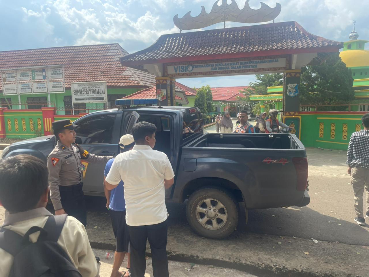 Gercep, Polres Lampung Utara Cokok Pelaku Aksi Tak Senonoh di SMPN 7 Kotabumi