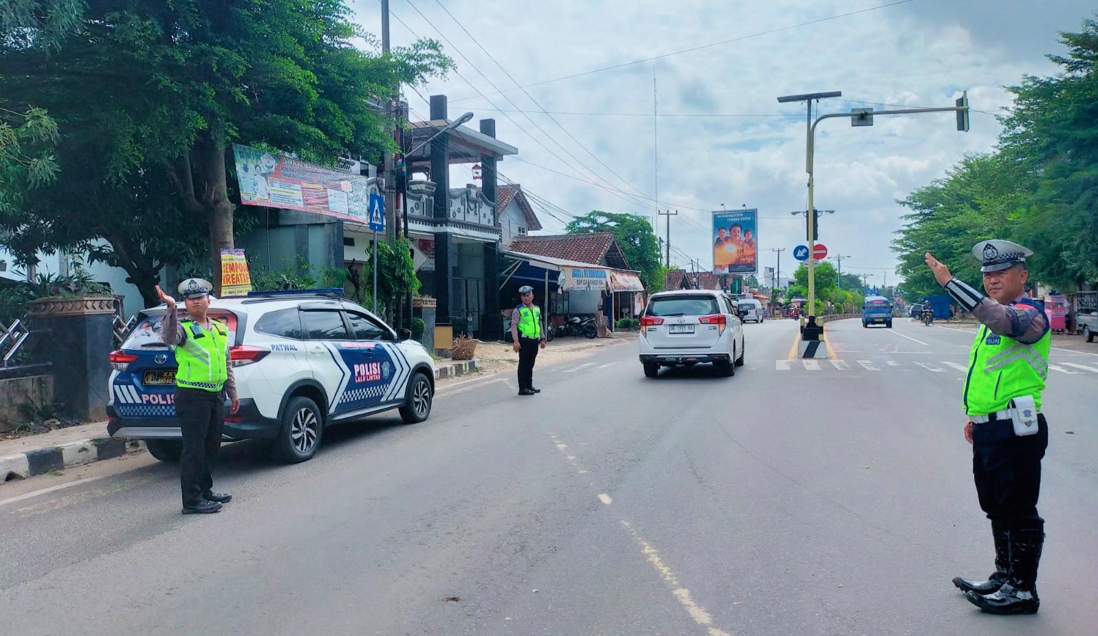Polres Lampung Utara Polda Lampung Menggelar Operasi Kondusifitas Tertib Berlalu Lintas