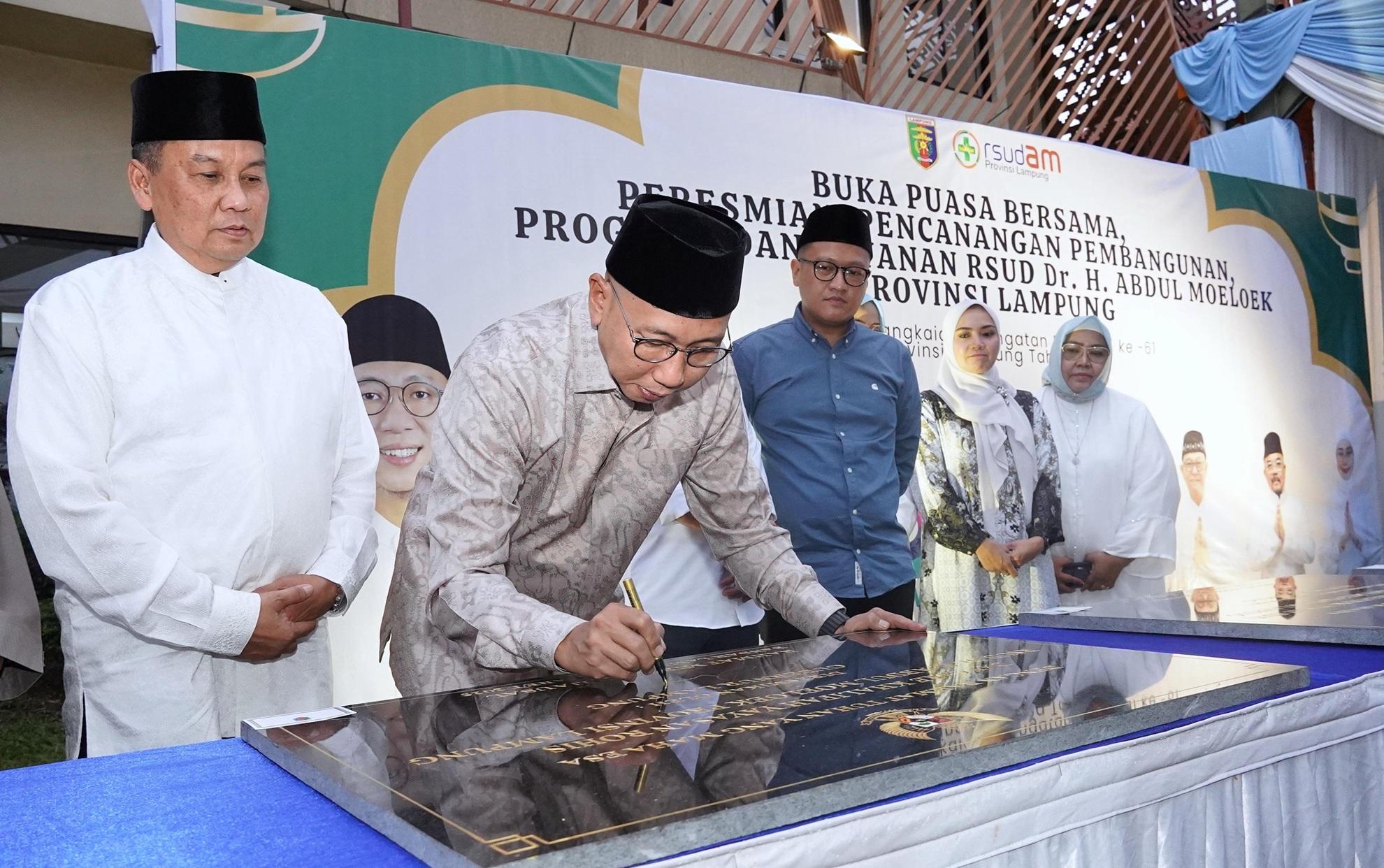 Gubernur Lampung Resmikan Enam Fasilitas Tambahan untuk RSUDAM