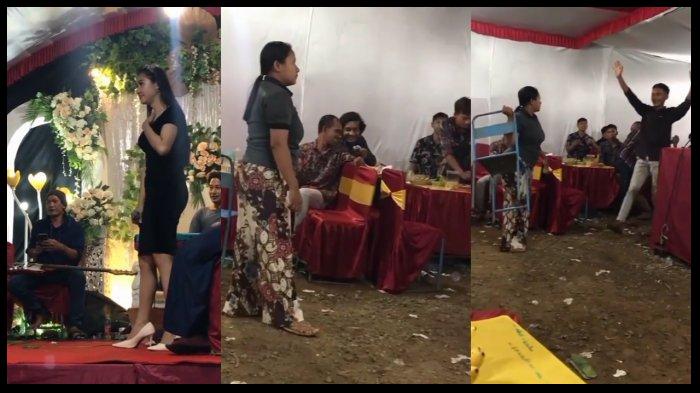 Istri Ngamuk di Lokasi Pesta Pas Suami Mau Duet dengan Biduan, Videonya Viral