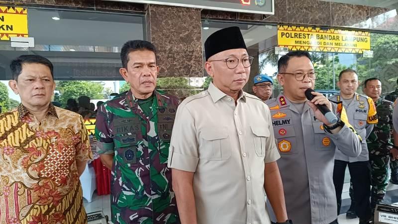 Gubernur Mirza dan Kapolda Helmy Bersyukur Peringatan May Day di Lampung Berjalan Lancar
