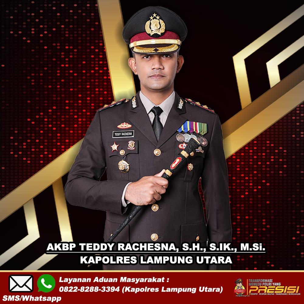 Kapolres Lampung Utara Polda Lampung Sebar Nomor Pengaduan Bagi Masyarakat Hendak Melapor
