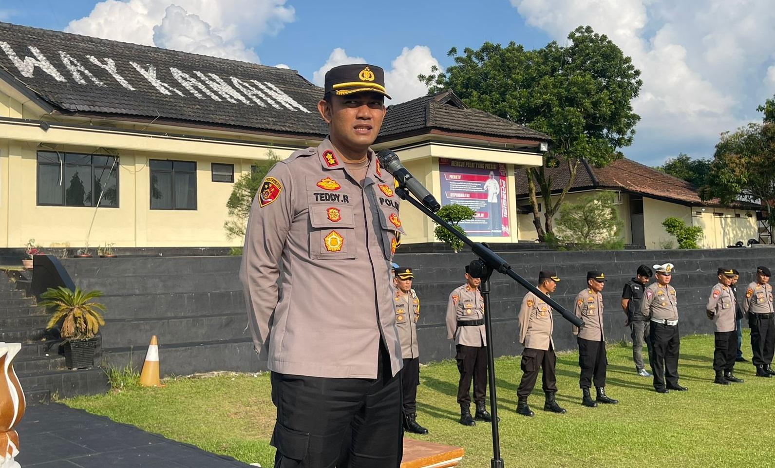 Jajaran Polda Lampung Sebut Partisipasi Masyarakat Way Kanan dalam Pilkakam Tinggi