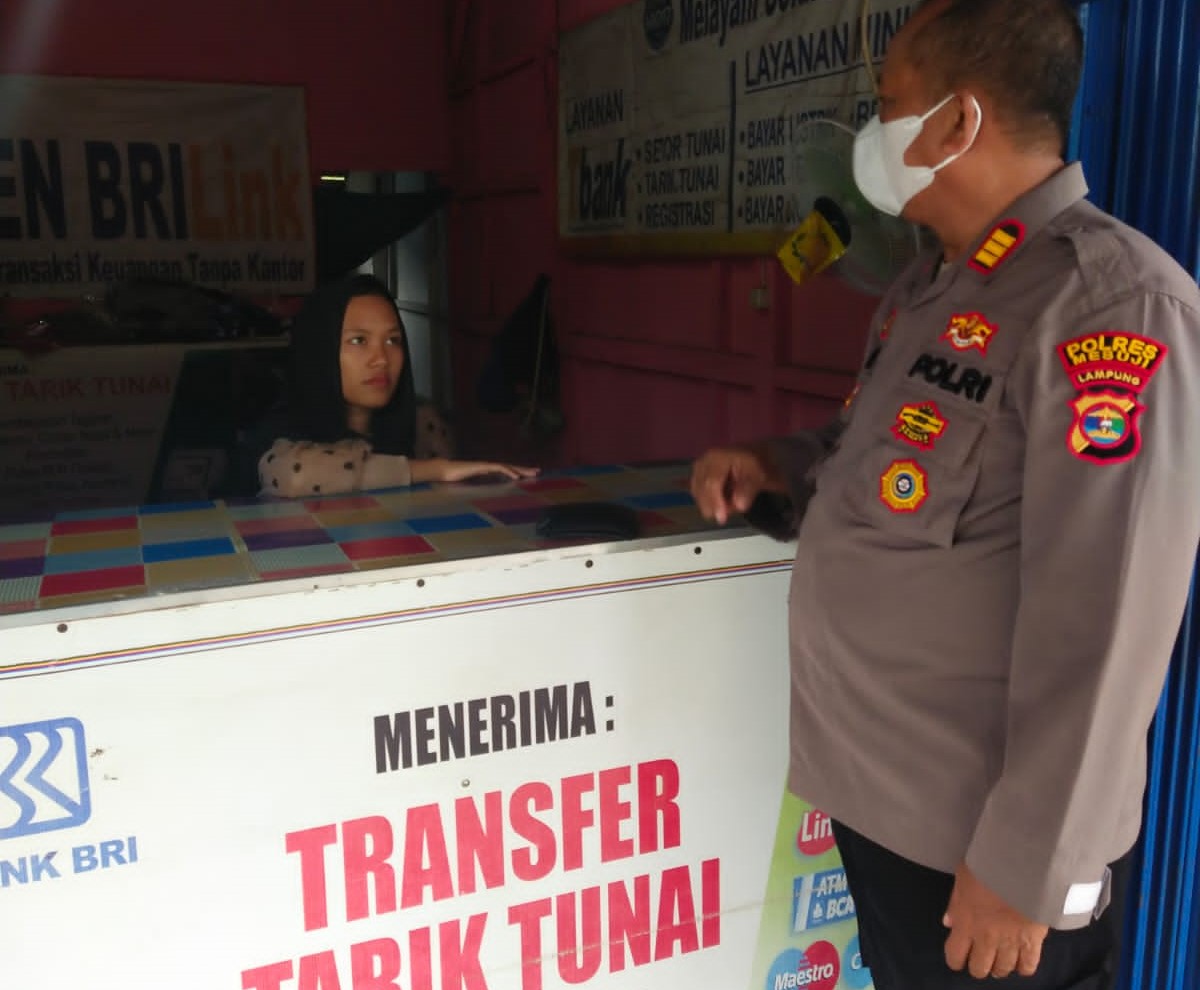 Sambangi Agen BRI Link, Polres Mesuji Imbau Tingkatkan Keamanan dengan Pasang CCTV
