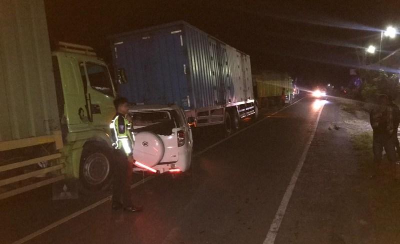 Kecelakaan Beruntun di Jalinsum Way Kanan, Polisi Datangi TKP Amankan 4 Kendaraan