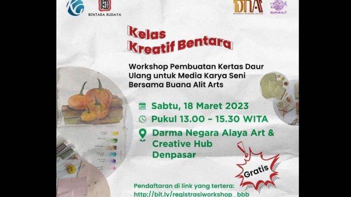 Bentara Budaya Bali Workshop Pembuatan Kertas Daur Ulang Untuk Media Karya Seni
