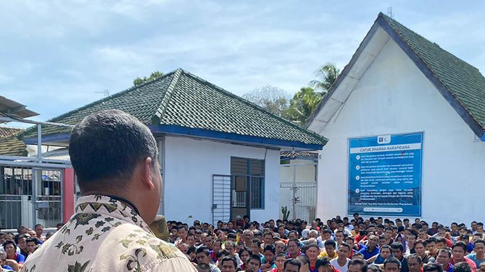 Jelang Nataru Kemenkumham Lampung Cek Kondisi Lapas Kalianda Lampung Selatan