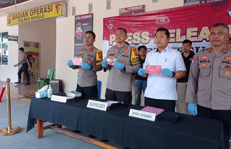 Breaking News Polres Mesuji Lampung Ungkap Dugaan Tindak Pidana Kepemilikan Senpi Ilegal