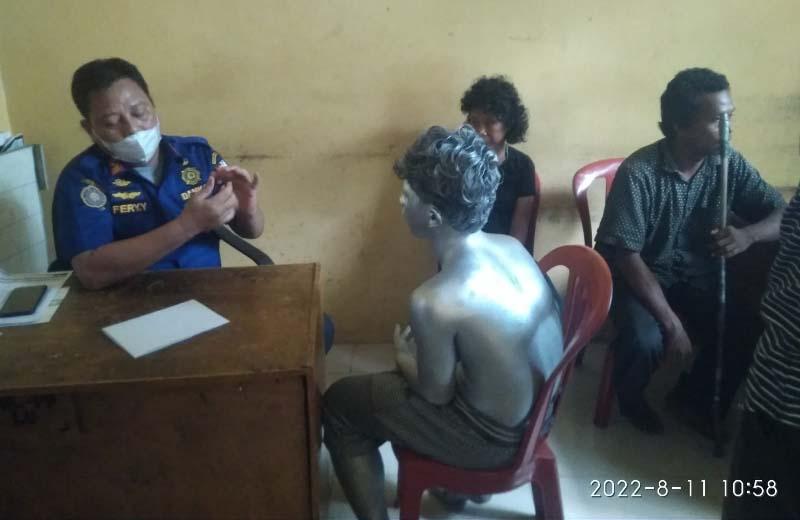 Manusia Silver Terjaring Razia Satpol PP Lampung Utara: Saya Cuma Cari Uang Aja