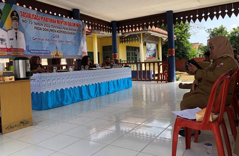 Nama di Akta Kelahiran Minimal Dua Kata, Disdukcapil Lampung Utara Sosialisasi Permendagri