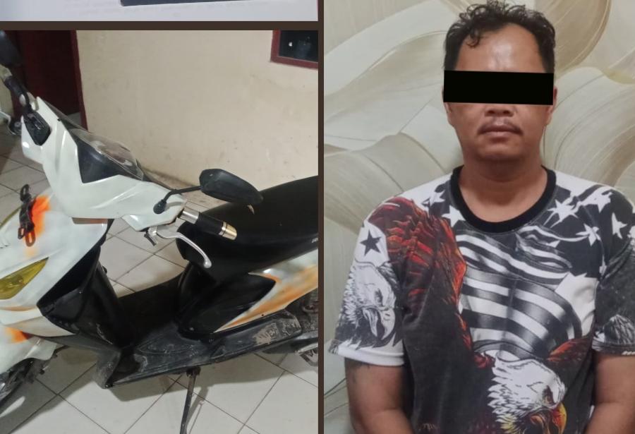 Residivis Curanmor di Pesawaran Dibekuk, Polisi Sita Motor Honda Beat Curian
