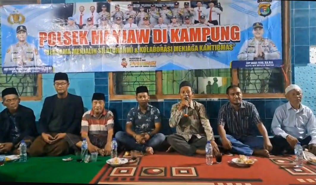 Polsek Seputih Banyak Lampung Tengah Gelar PMK, Serap Aspirasi Warga - Tribunlampung.co.id