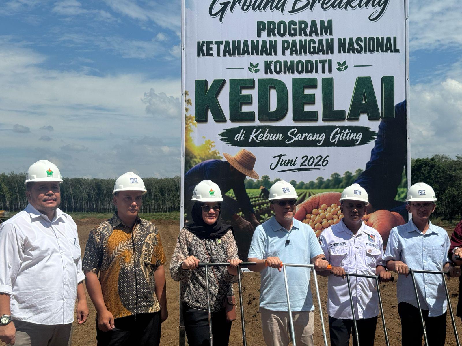 PTPN IV PalmCo Matangkan Pilot Project Kedelai, Dukung Percepatan Swasembada Pangan Nasional - Tribunlampung.co.id