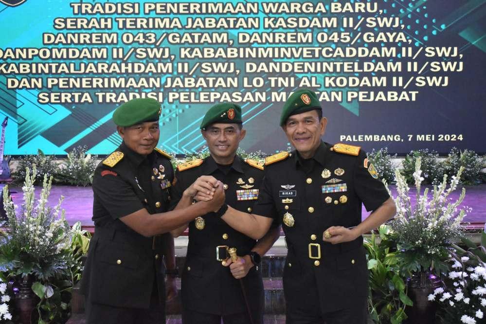 Pangdam II Sriwijaya Minta Danrem 043 Gatam Laksanakan Tugas dengan Ikhlas