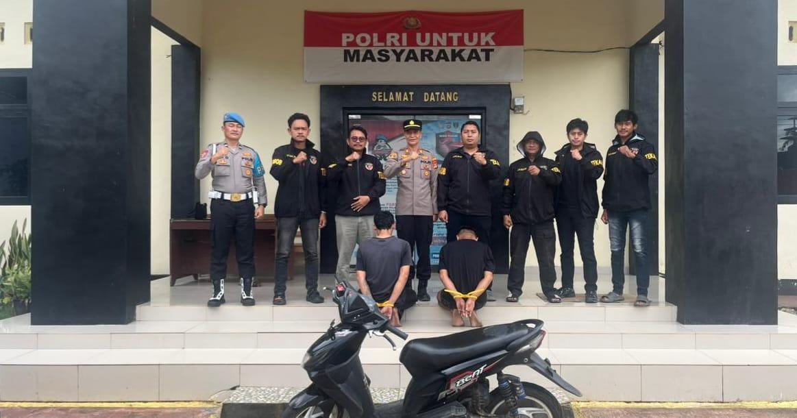 Polsek Pulau Panggung Tanggamus Ringkus Dua Tersangka Curas